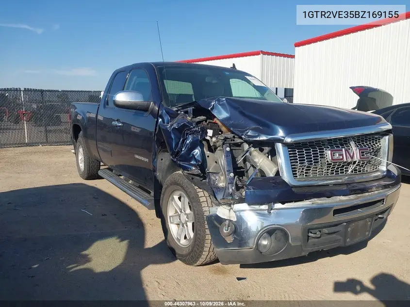 GMC SIERRA 2011, VIN 1GTR2VE35BZ169155