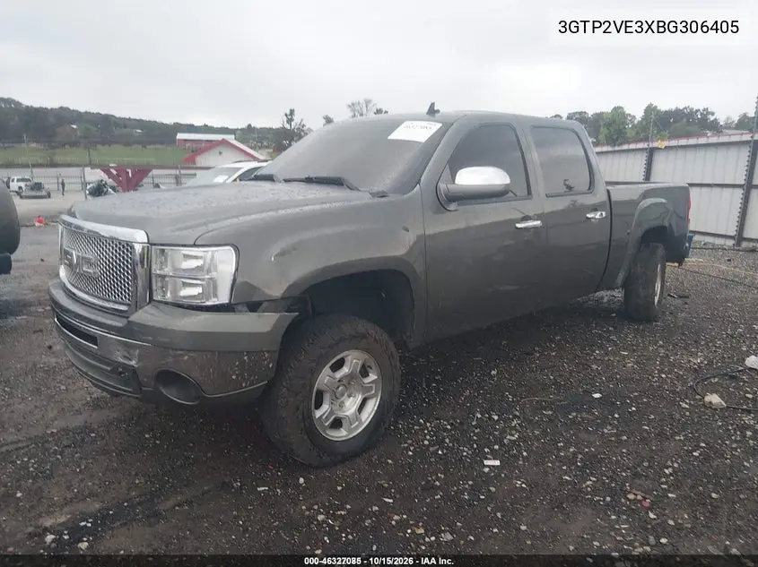 2011 GMC SIERRA VIN 3GTP2VE3XBG306405 — фото 2