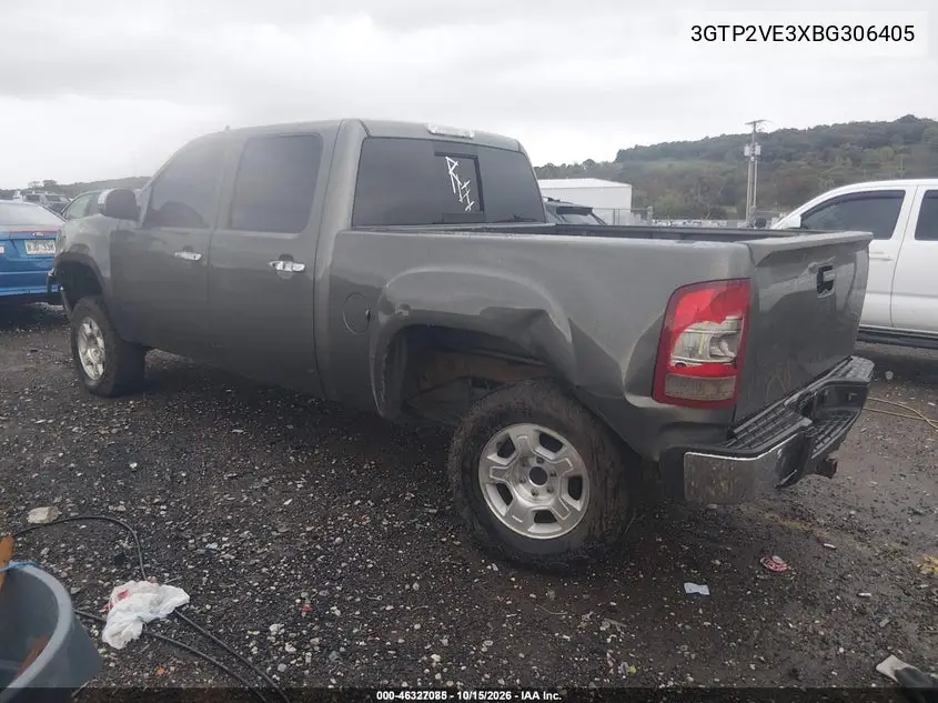 2011 GMC SIERRA VIN 3GTP2VE3XBG306405 — фото 3
