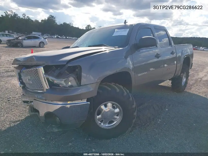 2012 GMC SIERRA VIN 3GTP2VE79CG286622 — фото 2