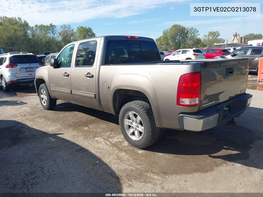2012 GMC SIERRA VIN 3GTP1VE02CG213078 — фото 3