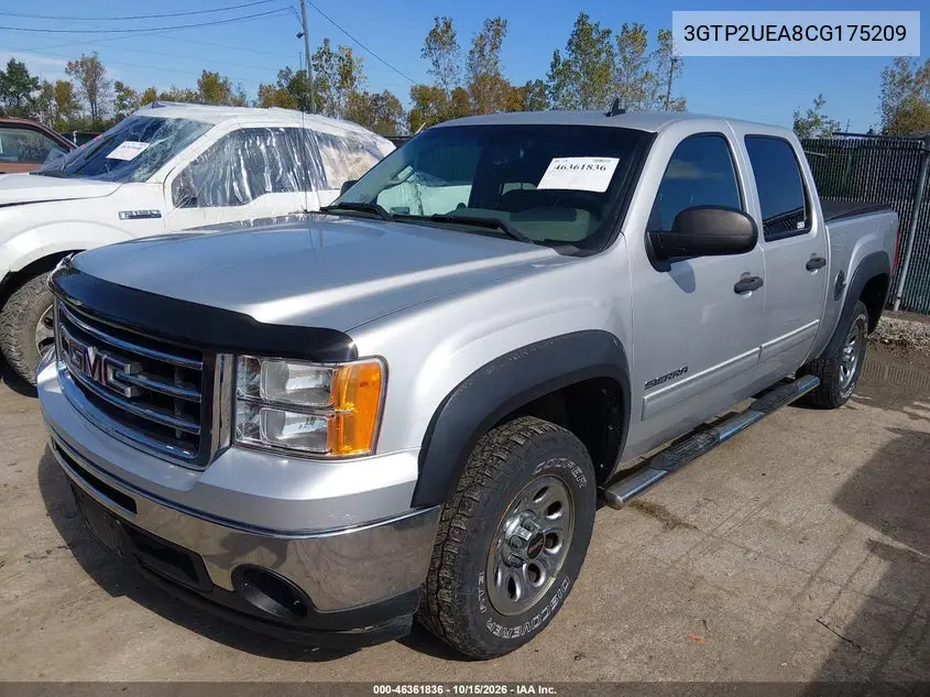 2012 GMC SIERRA VIN 3GTP2UEA8CG175209 — фото 2