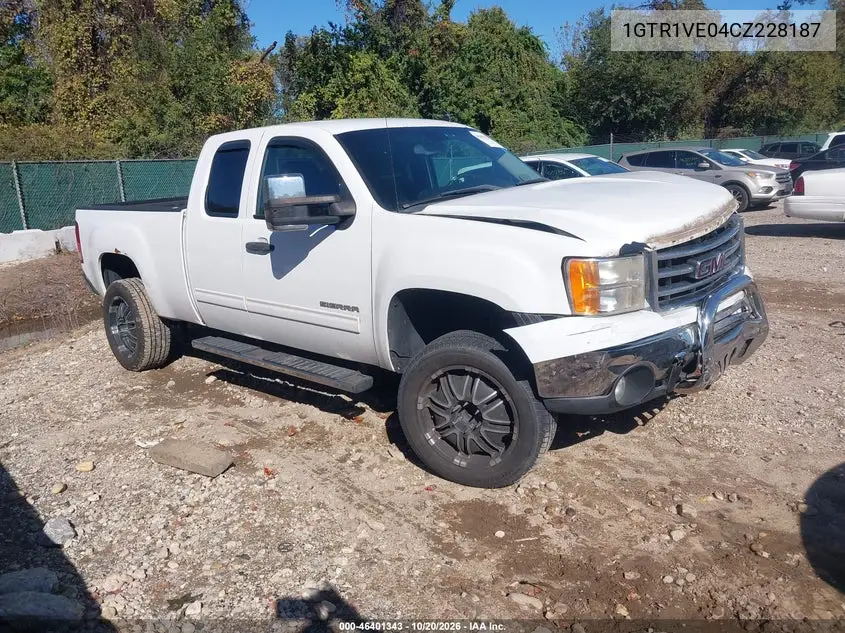 GMC SIERRA 2012, VIN 1GTR1VE04CZ228187