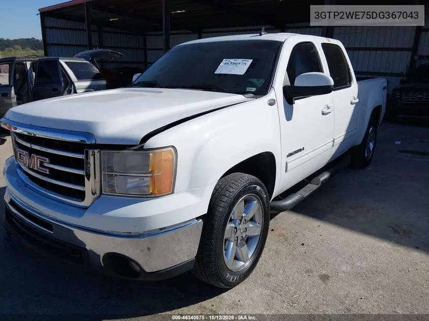 2013 GMC SIERRA VIN 3GTP2WE75DG367043 — фото 2