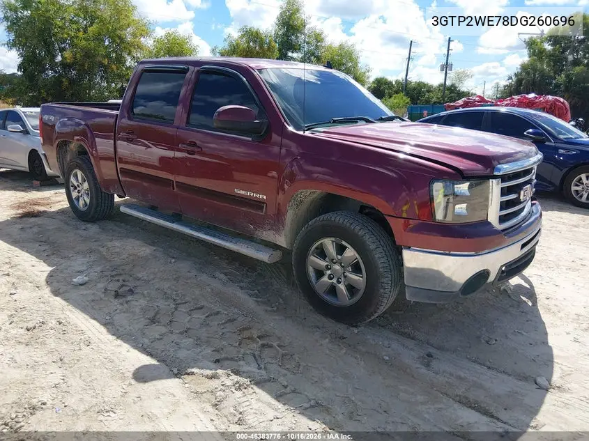 GMC SIERRA 2013, VIN 3GTP2WE78DG260696