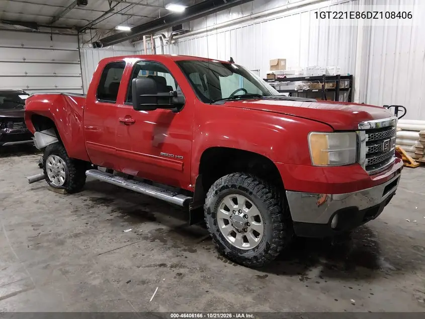 GMC SIERRA 2013, VIN 1GT221E86DZ108406