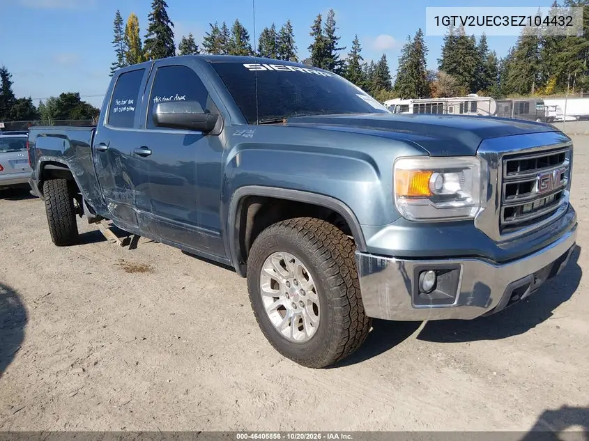 GMC SIERRA 2014, VIN 1GTV2UEC3EZ104432
