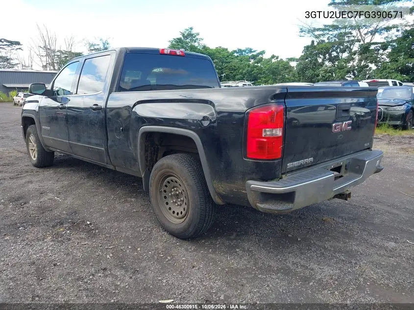 2015 GMC SIERRA VIN 3GTU2UEC7FG390671 — фото 3