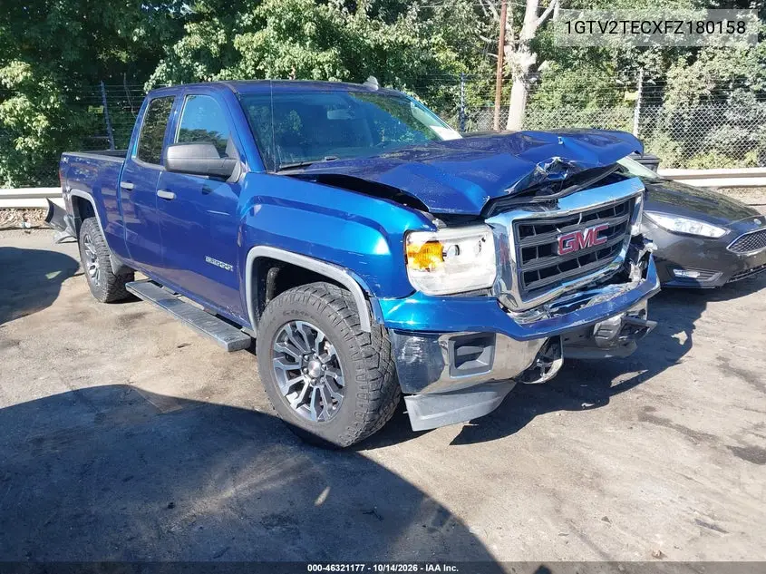 GMC SIERRA 2015, VIN 1GTV2TECXFZ180158