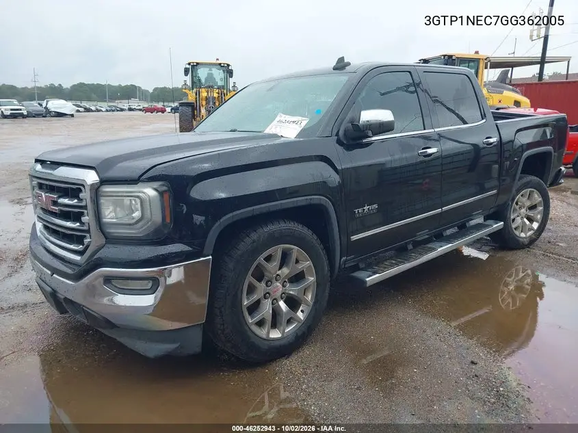 2016 GMC SIERRA VIN 3GTP1NEC7GG362005 — фото 2