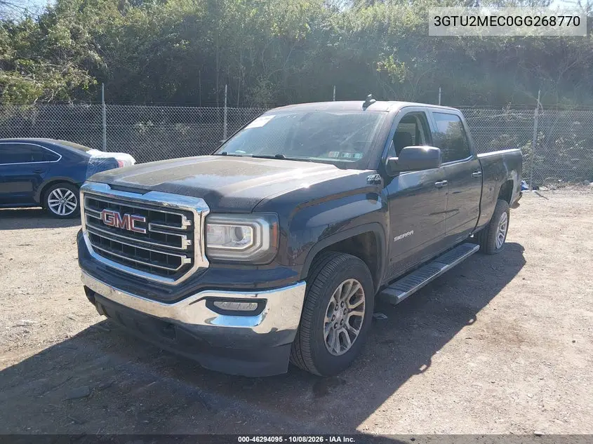 2016 GMC SIERRA VIN 3GTU2MEC0GG268770 — фото 2