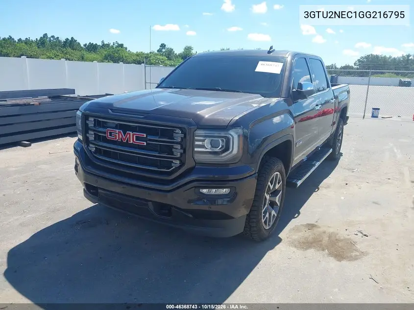2016 GMC SIERRA VIN 3GTU2NEC1GG216795 — фото 2
