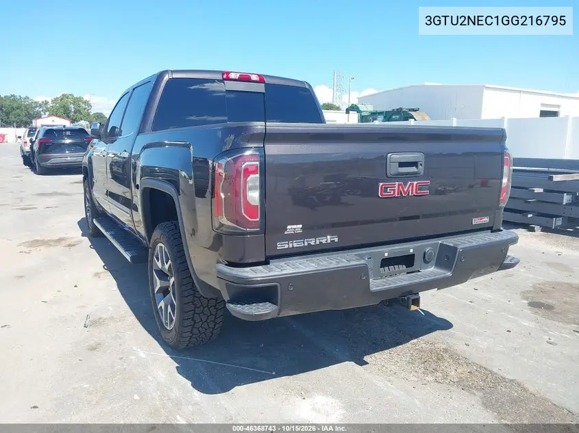 2016 GMC SIERRA VIN 3GTU2NEC1GG216795 — фото 3