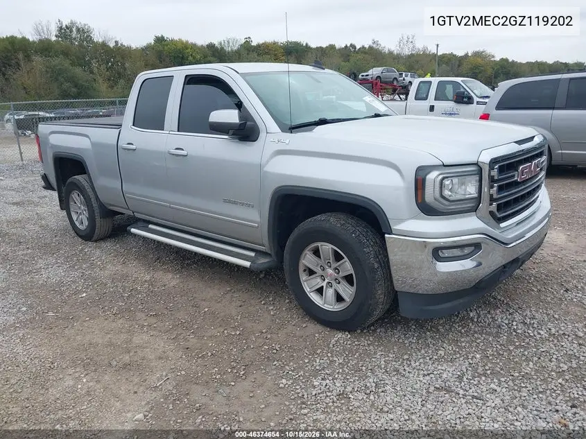 GMC SIERRA 2016, VIN 1GTV2MEC2GZ119202