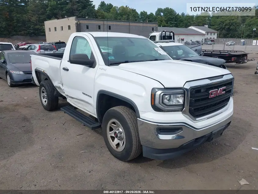 GMC SIERRA 2017, VIN 1GTN2LEC6HZ178099