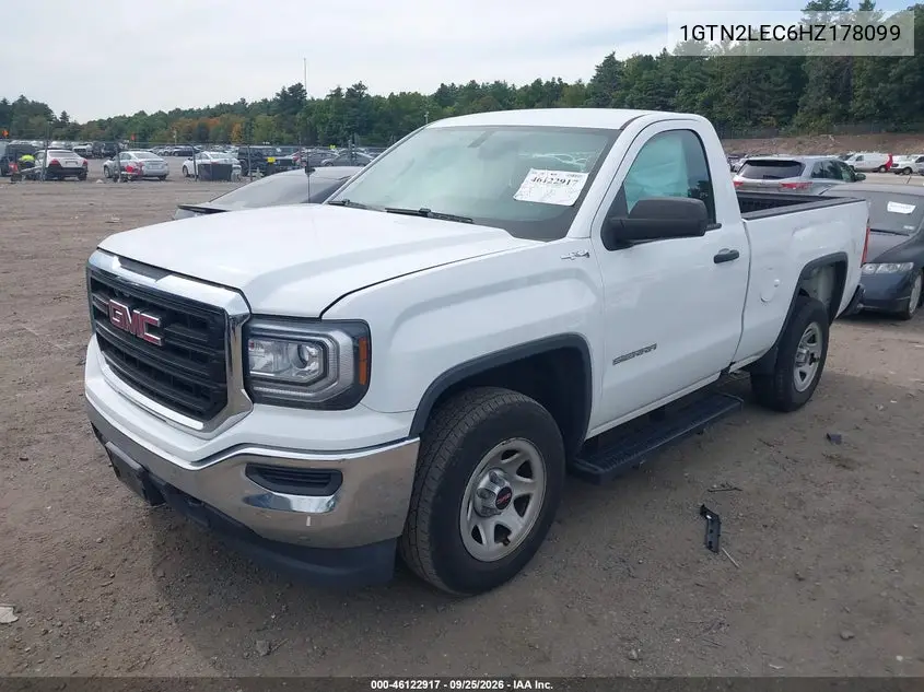 2017 GMC SIERRA VIN 1GTN2LEC6HZ178099 — фото 2