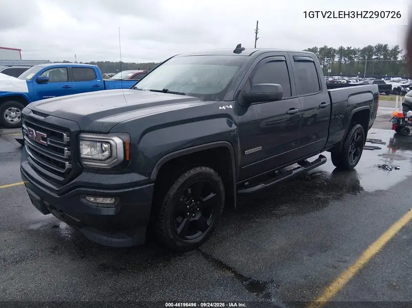 2017 GMC SIERRA VIN 1GTV2LEH3HZ290726 — фото 2