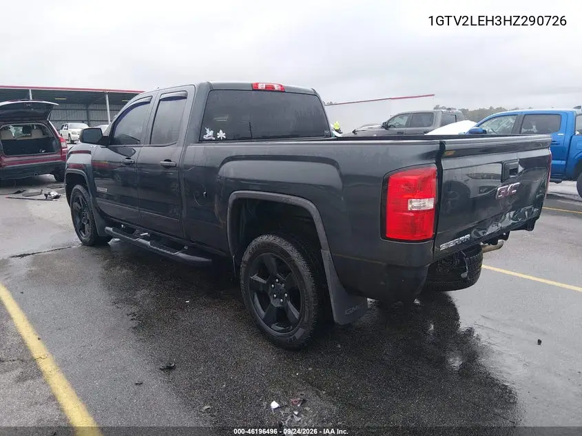 2017 GMC SIERRA VIN 1GTV2LEH3HZ290726 — фото 3