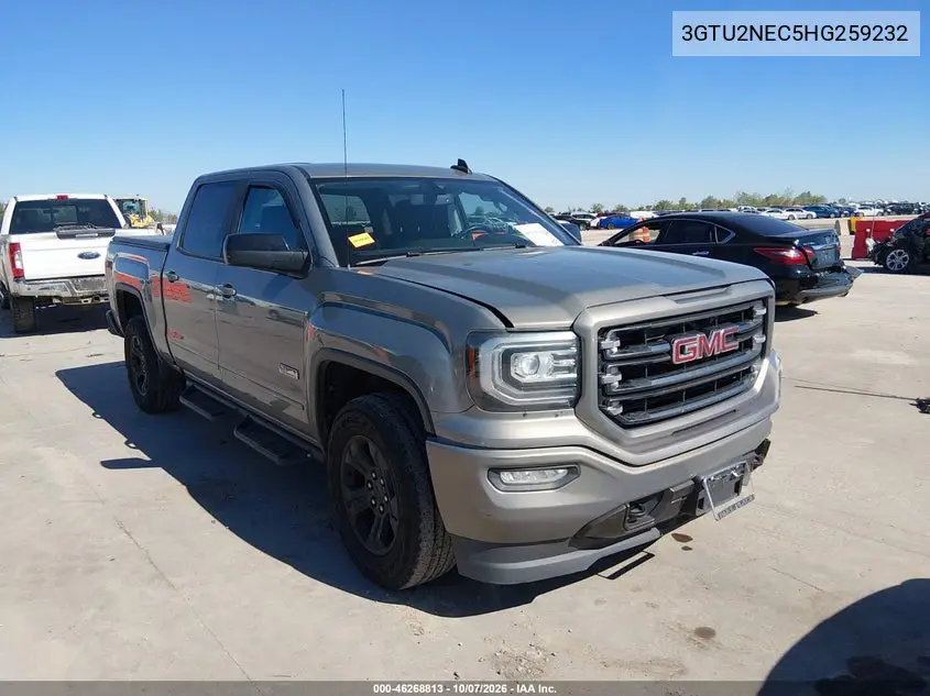 GMC SIERRA 2017, VIN 3GTU2NEC5HG259232