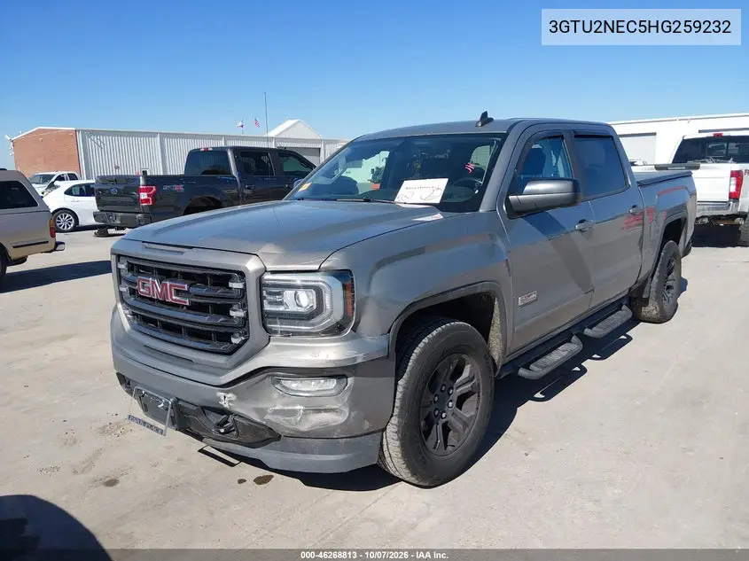 2017 GMC SIERRA VIN 3GTU2NEC5HG259232 — фото 2