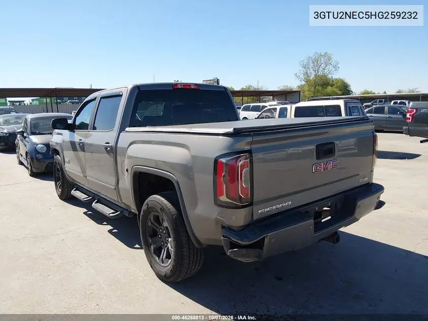 2017 GMC SIERRA VIN 3GTU2NEC5HG259232 — фото 3