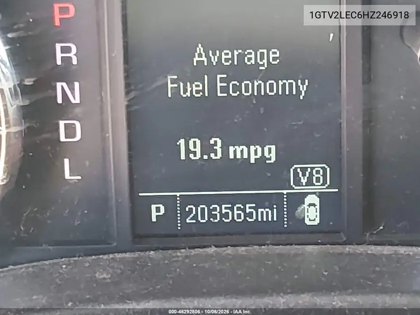 2017 GMC SIERRA VIN 1GTV2LEC6HZ246918 — фото 15
