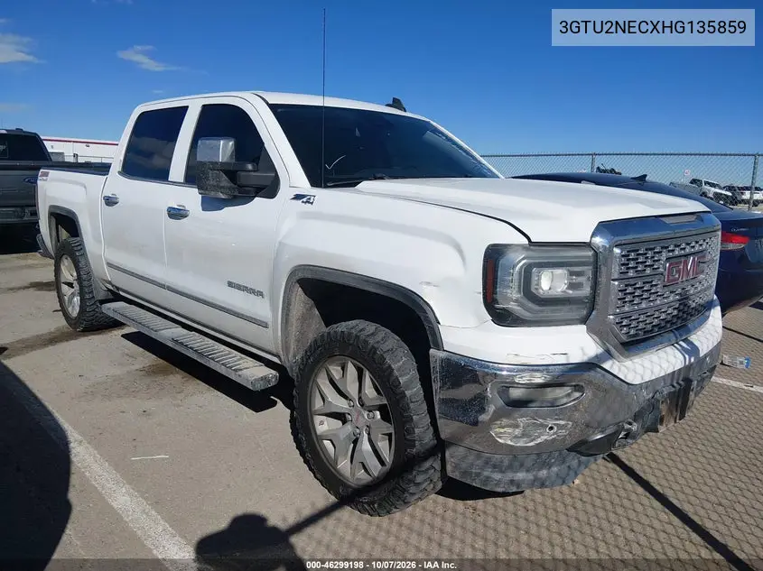 GMC SIERRA 2017, VIN 3GTU2NECXHG135859