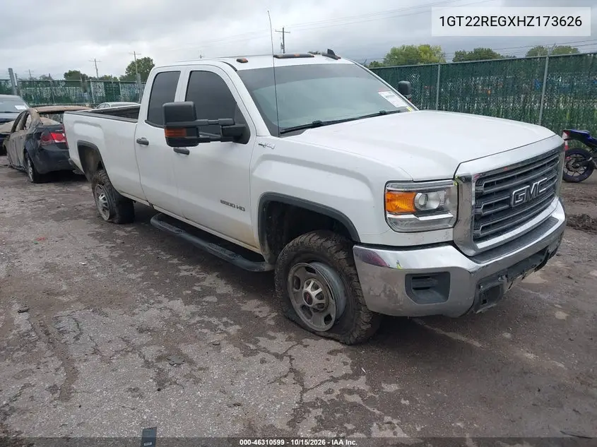 GMC SIERRA 2017, VIN 1GT22REGXHZ173626