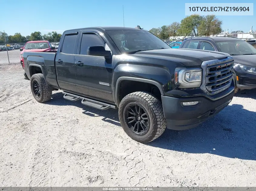 GMC SIERRA 2017, VIN 1GTV2LEC7HZ196904