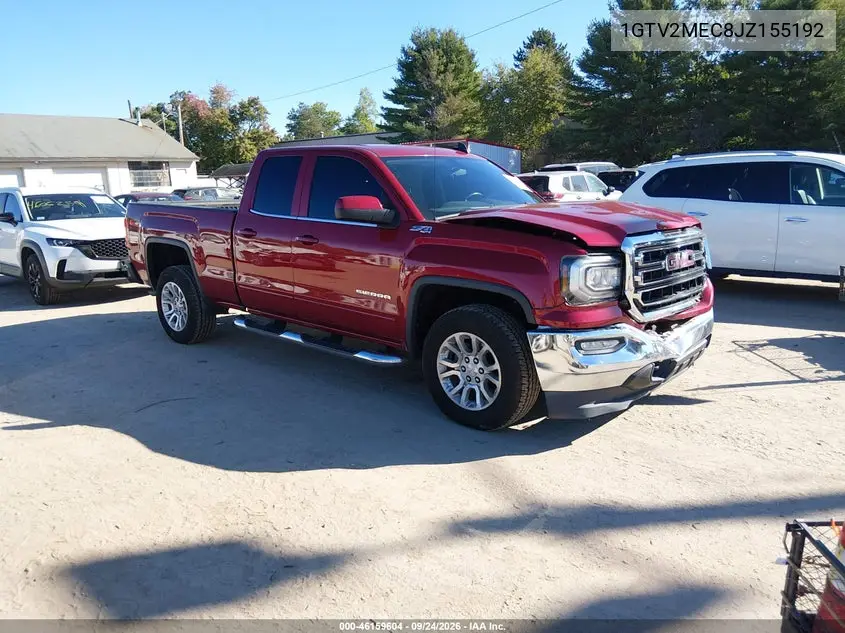 GMC SIERRA 2018, VIN 1GTV2MEC8JZ155192