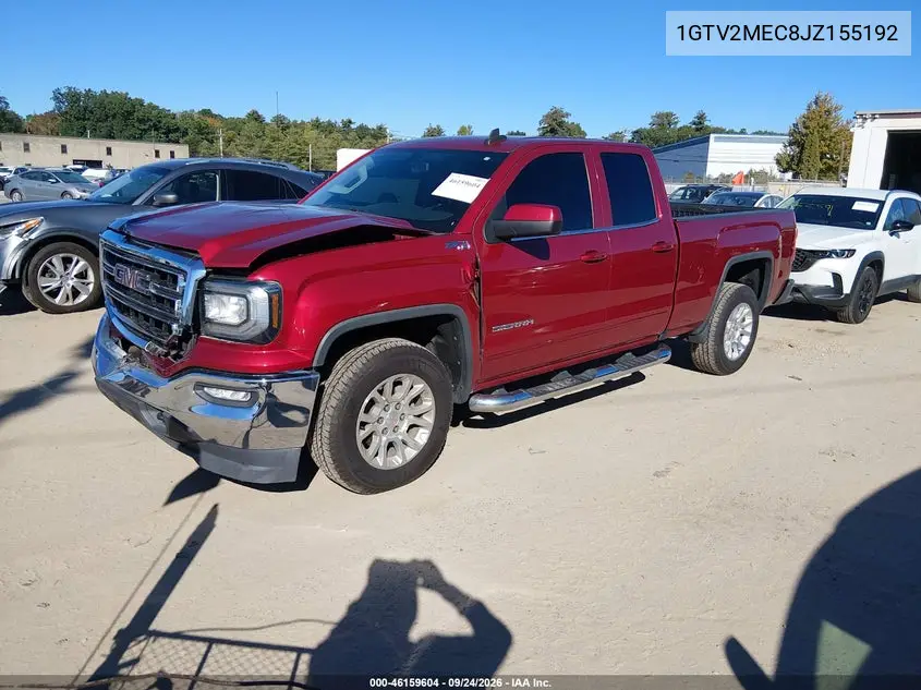 2018 GMC SIERRA VIN 1GTV2MEC8JZ155192 — фото 2