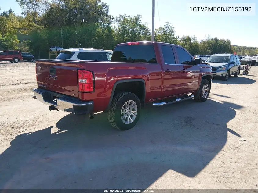 2018 GMC SIERRA VIN 1GTV2MEC8JZ155192 — фото 4