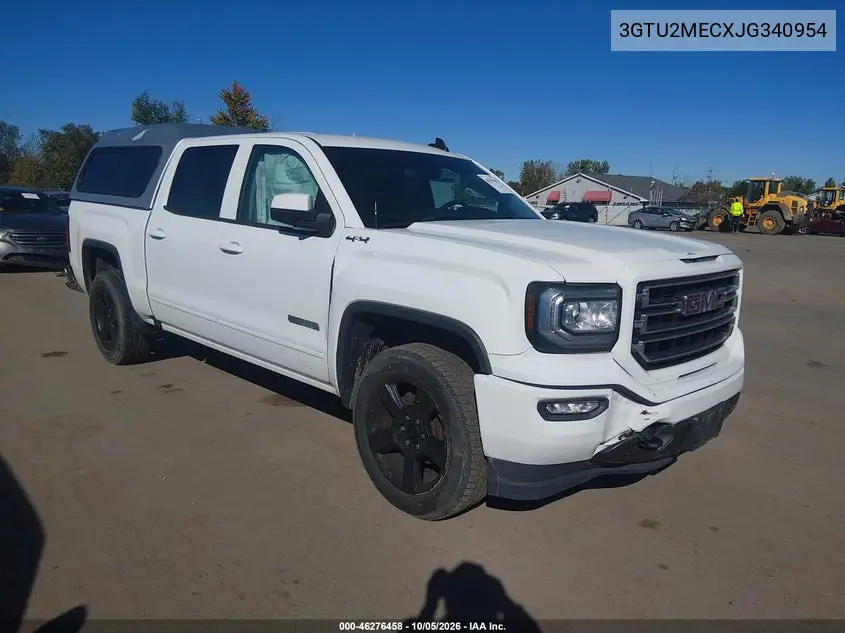 GMC SIERRA 2018, VIN 3GTU2MECXJG340954