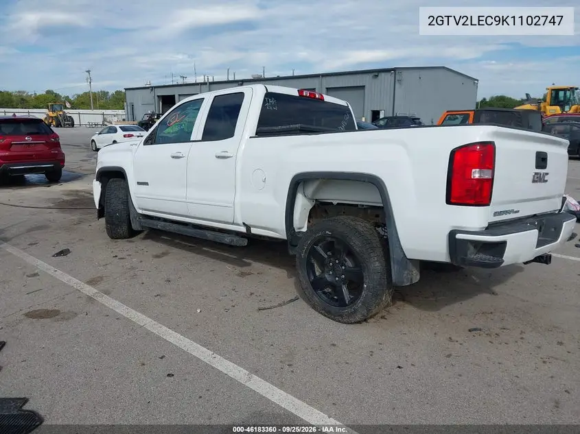 2019 GMC SIERRA VIN 2GTV2LEC9K1102747 — фото 3