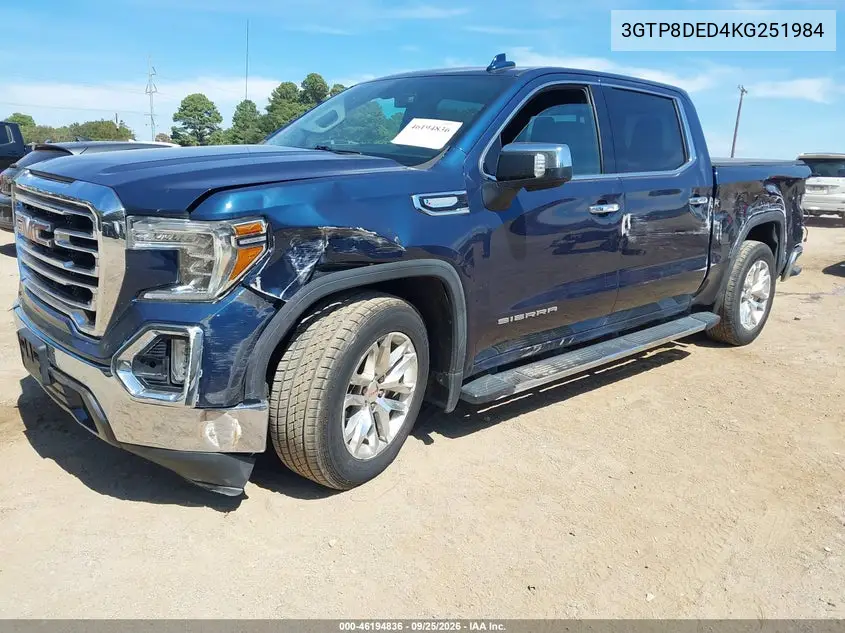 2019 GMC SIERRA VIN 3GTP8DED4KG251984 — фото 2