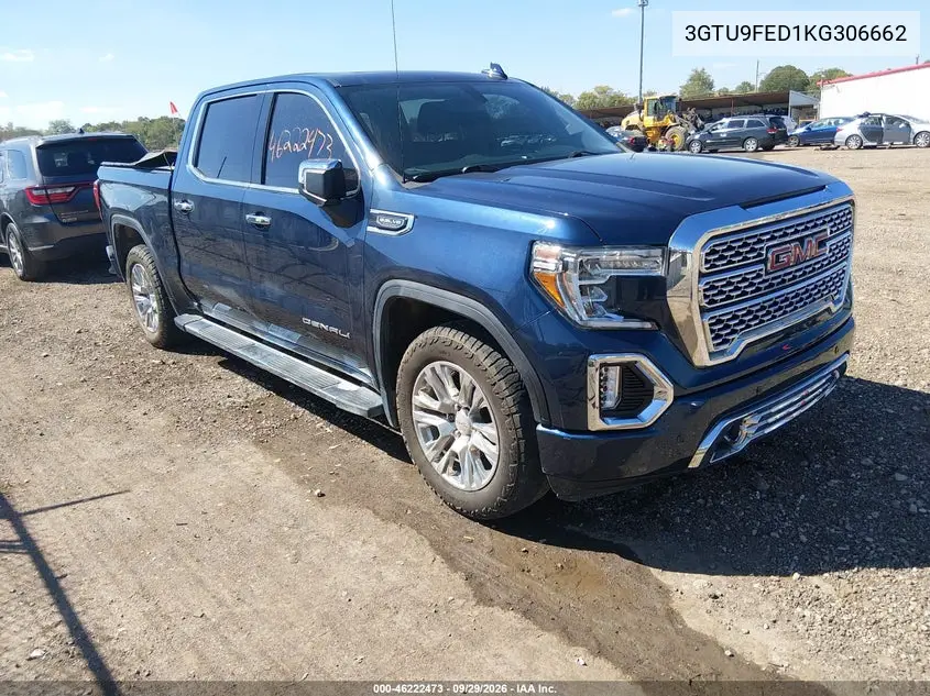 GMC SIERRA 2019, VIN 3GTU9FED1KG306662