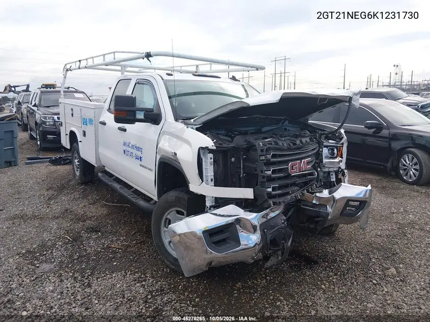 GMC SIERRA 2019, VIN 2GT21NEG6K1231730