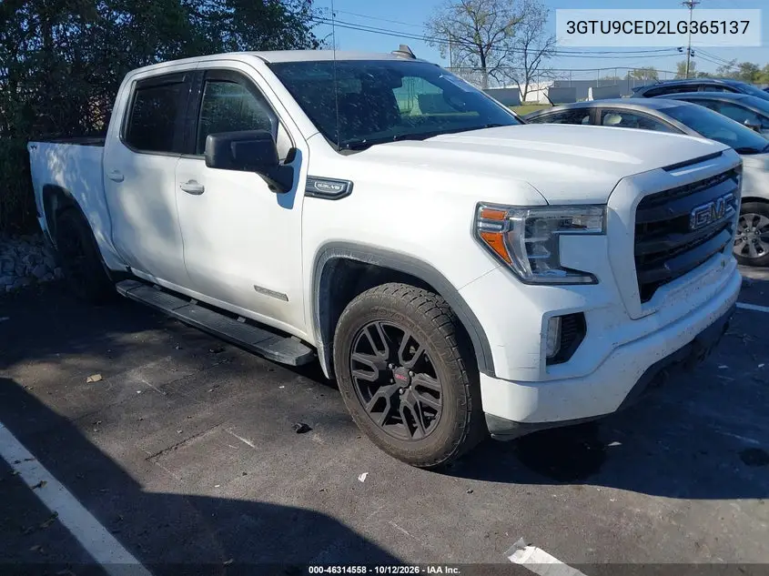 GMC SIERRA 2020, VIN 3GTU9CED2LG365137