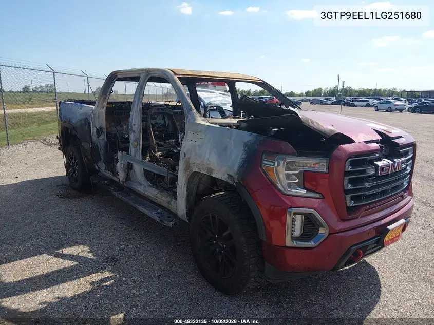GMC SIERRA 2020, VIN 3GTP9EEL1LG251680