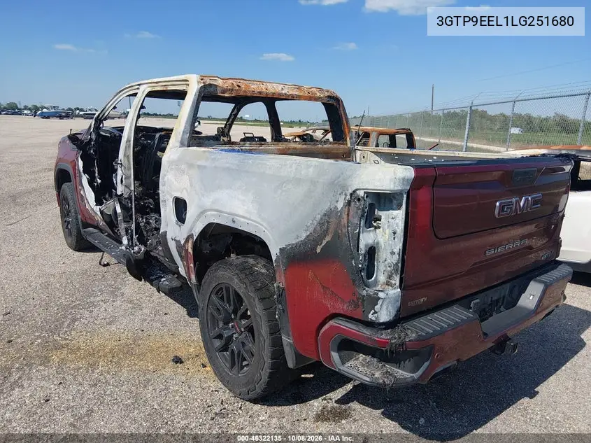 2020 GMC SIERRA VIN 3GTP9EEL1LG251680 — фото 3