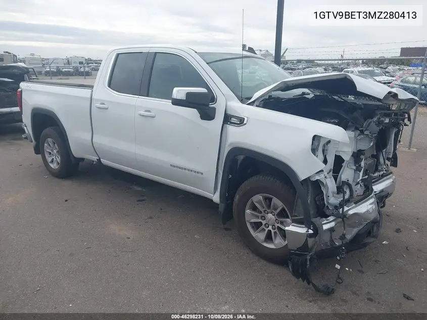 GMC SIERRA 2021, VIN 1GTV9BET3MZ280413