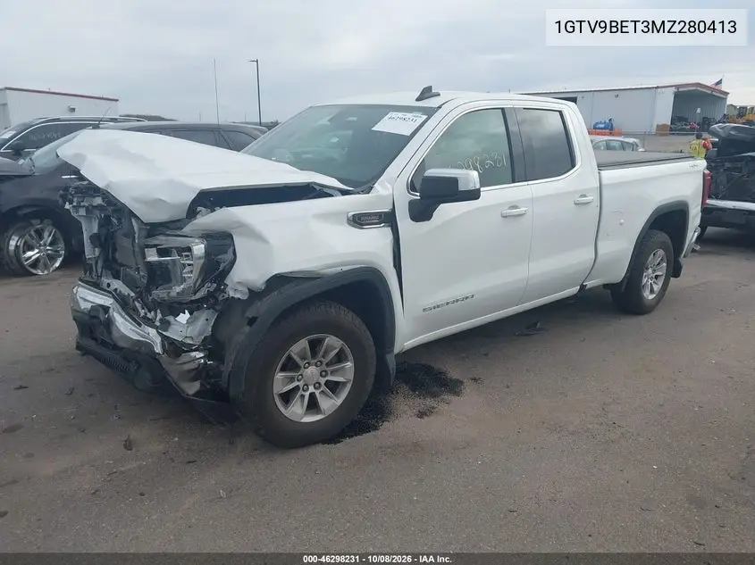 2021 GMC SIERRA VIN 1GTV9BET3MZ280413 — фото 2