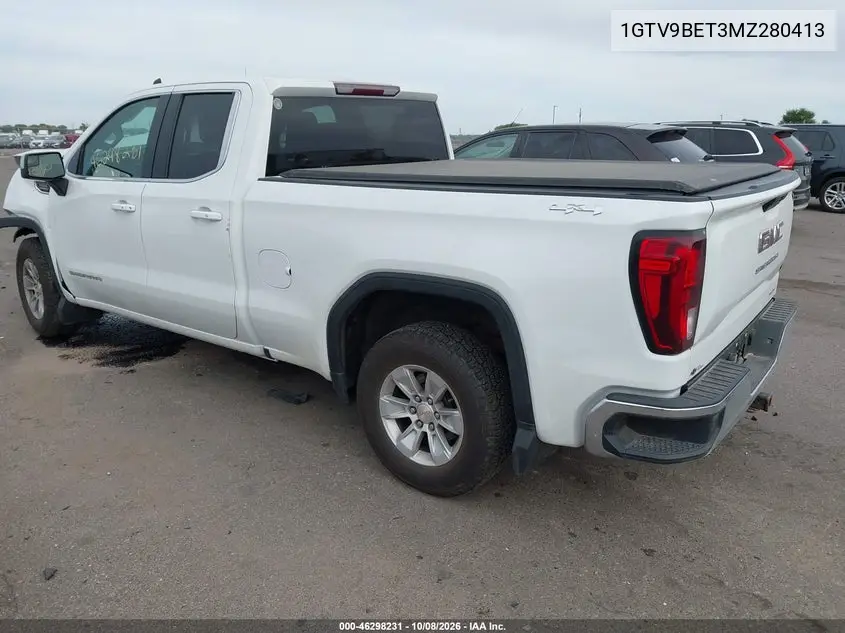 2021 GMC SIERRA VIN 1GTV9BET3MZ280413 — фото 3