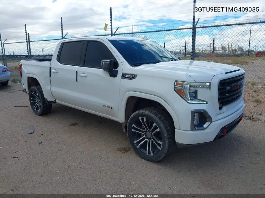 GMC SIERRA 2021, VIN 3GTU9EET1MG409035