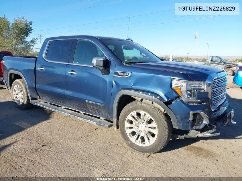 GMC SIERRA 2022, VIN 1GTU9FEL0NZ226829