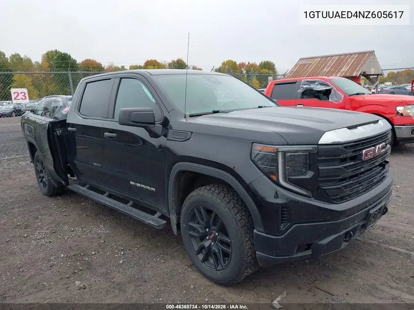 GMC SIERRA 2022, VIN 1GTUUAED4NZ605617