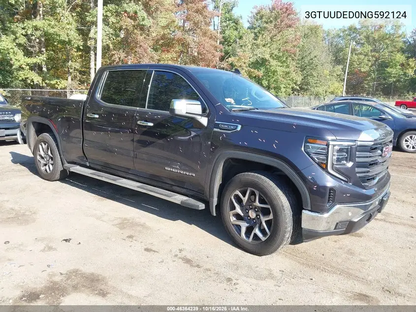 GMC SIERRA 2022, VIN 3GTUUDED0NG592124