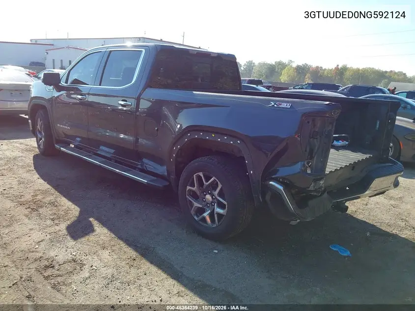 2022 GMC SIERRA VIN 3GTUUDED0NG592124 — фото 3