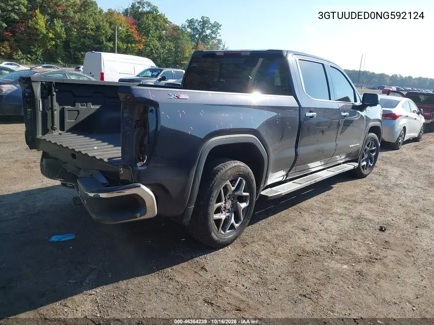 2022 GMC SIERRA VIN 3GTUUDED0NG592124 — фото 4