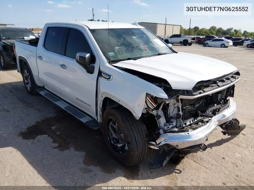 GMC SIERRA 2022, VIN 3GTUHDET7NG625552
